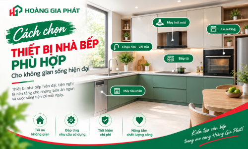 Cách chọn thiết bị bếp phù hợp cho không gian sống hiện đại