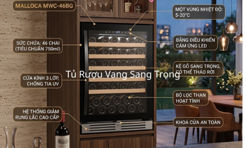 Tủ Rượu Vang Sang Trọng