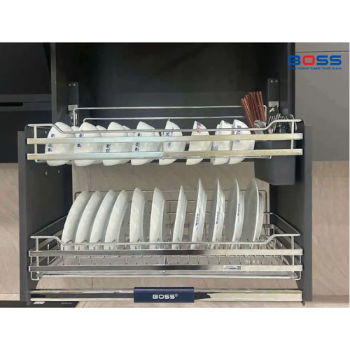  Giá Bát Đĩa Di Động BOSS Inox 304 Mờ BDVIP 8119