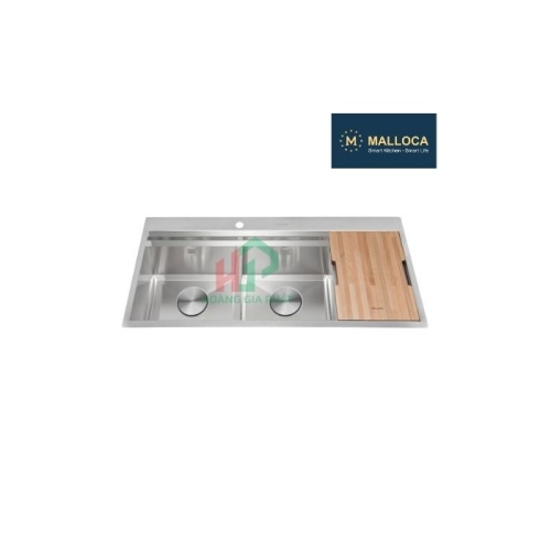Chậu rửa chén 2 hố Inox 304 kích thước 116 cm