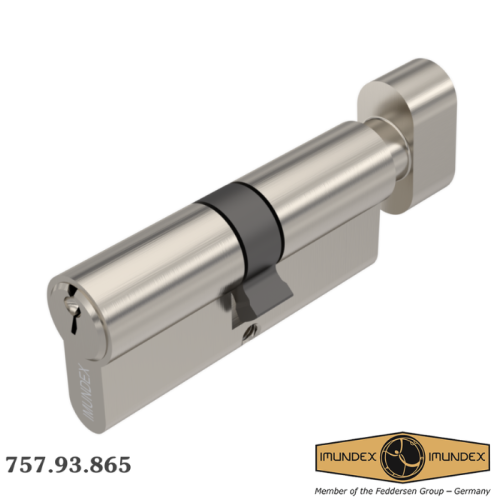 Ruột khóa 1 đầu chìa và 1 đầu vặn ovan Imundex 757.93.865