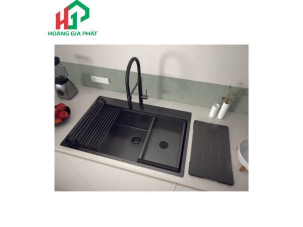 Chậu bếp Inox Hafele 1 HỘC MẠ TITAN 567.24.484