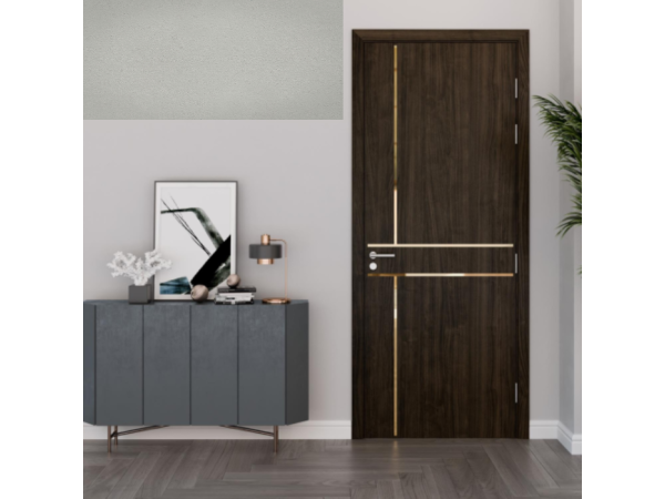 Cửa nhựa Composite PIMA nẹp kim loại màu W44