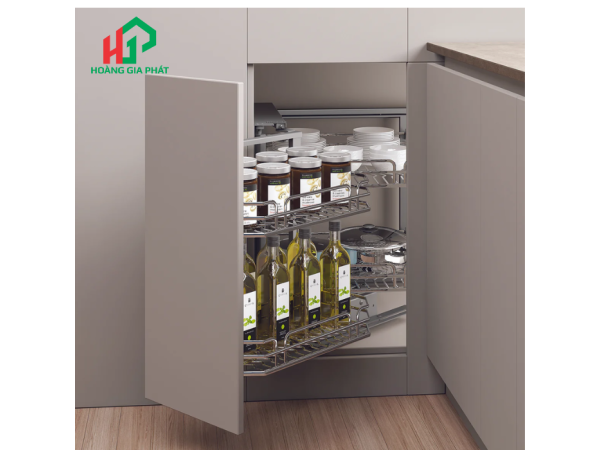 Rổ góc nan Ovan Hafele 548.21.032-Mở Trái