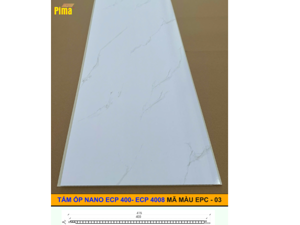 Tấm ốp nano ECP ( 3000x400x8) phủ vân 03