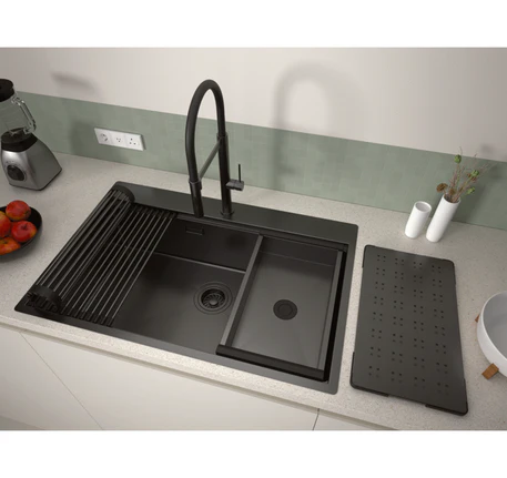 Chậu bếp Inox Hafele 1 HỘC MẠ TITAN 567.24.484