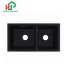 Chậu đôi đá Hafele màu đen 577.25.310