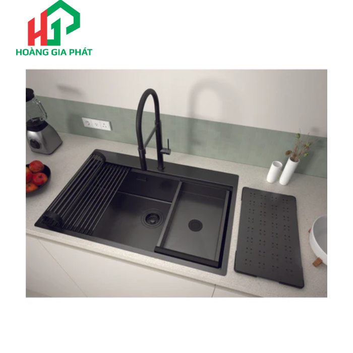 Chậu bếp Inox Hafele 1 HỘC MẠ TITAN 567.24.484