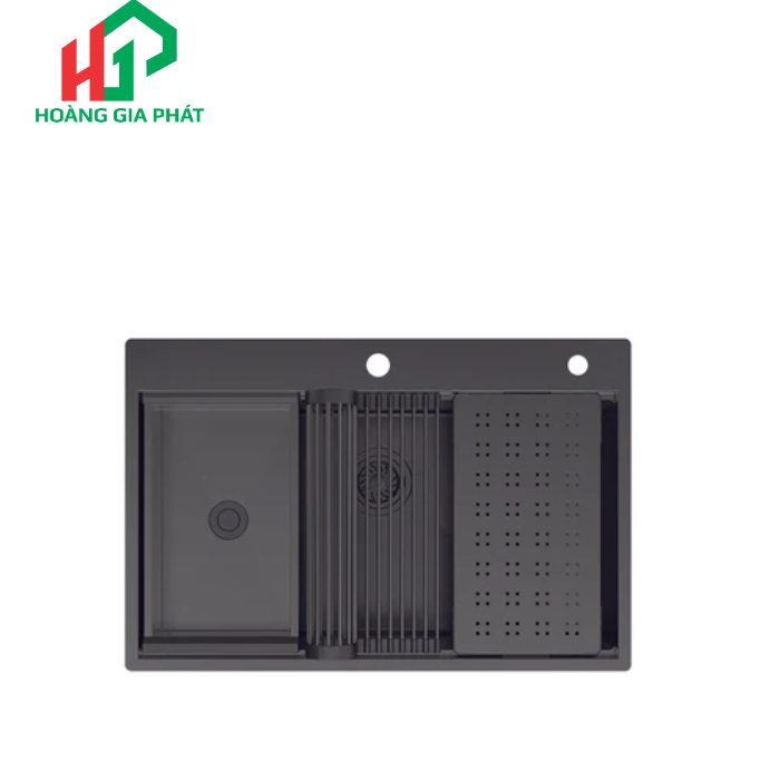 Chậu bếp Inox Hafele 1 HỘC MẠ TITAN 567.24.484