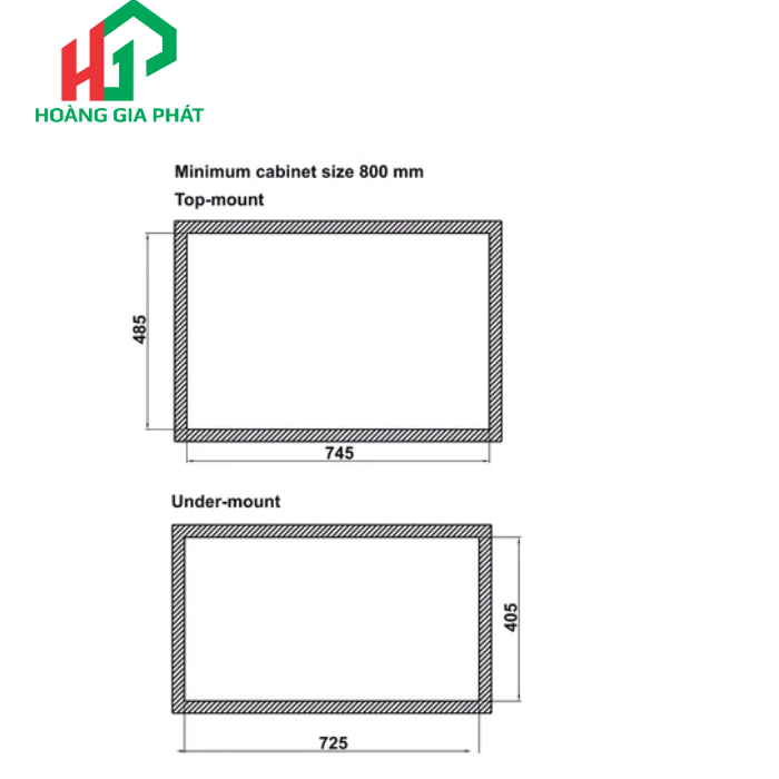 Chậu bếp Inox Hafele 1 HỘC MẠ TITAN 567.24.484