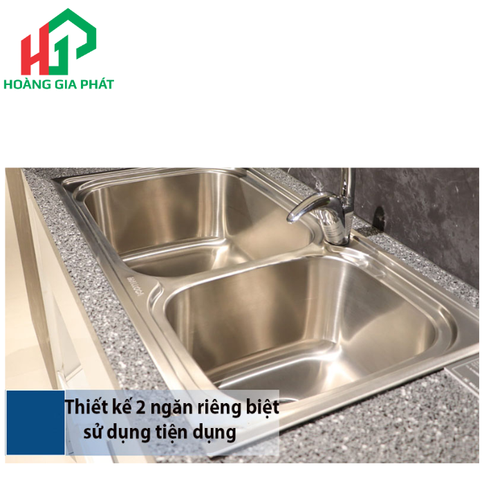 Chậu rửa chén 2 hố MALLOCA MS 2025