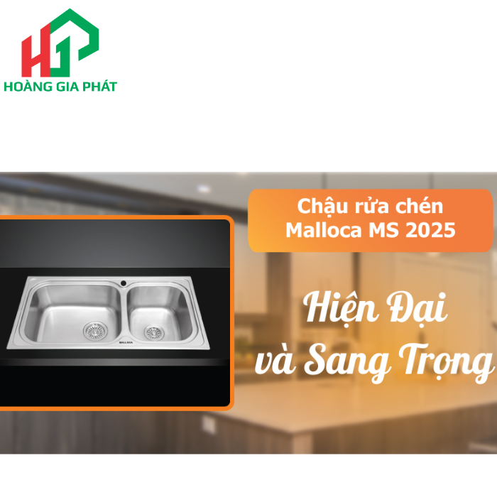 Chậu rửa chén 2 hố MALLOCA MS 2025