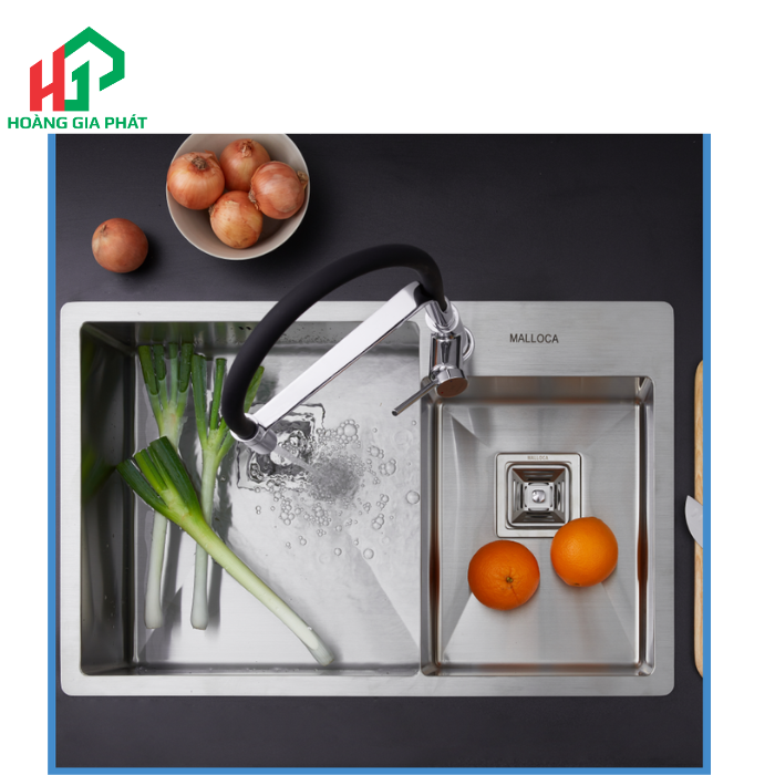 Chậu rửa chén 2 hố MALLOCA MS 620T
