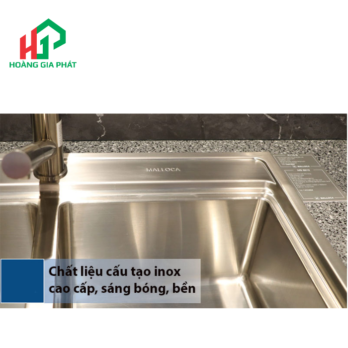 Chậu rửa chén 2 hố MALLOCA MS 8812