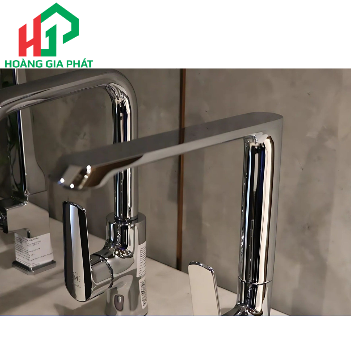  Vòi rửa chén nóng lạnh đồng thau chrome MALLOCA K82C