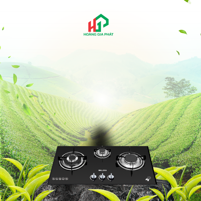 Bếp 3 Gas Malloca GHG 733B NEW