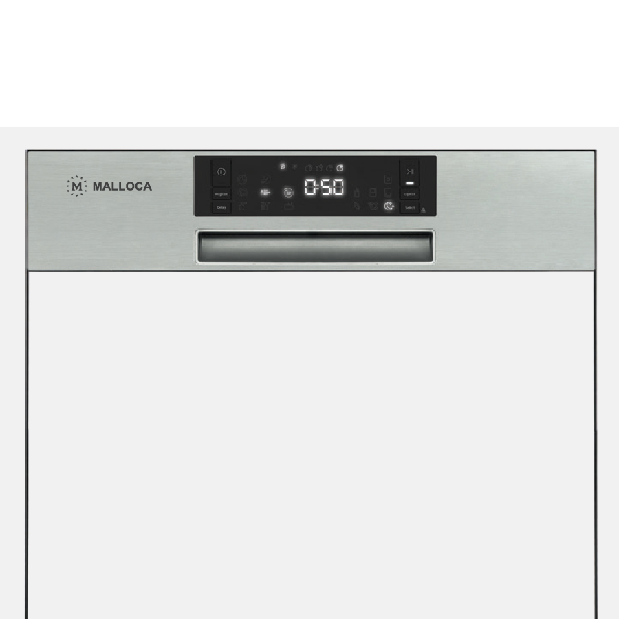 Máy rửa chén bán âm Malloca MDW14S08SI