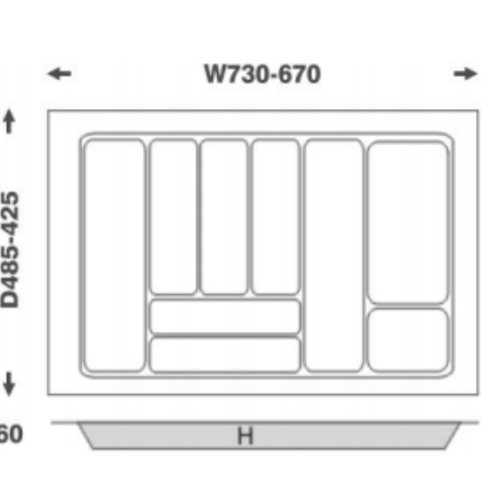 Khay chia cho tủ bếp IMUNDEX 800mm 7806930