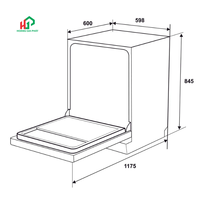 Máy rửa chén hafele bà rịa vũng tàu 535.29.651