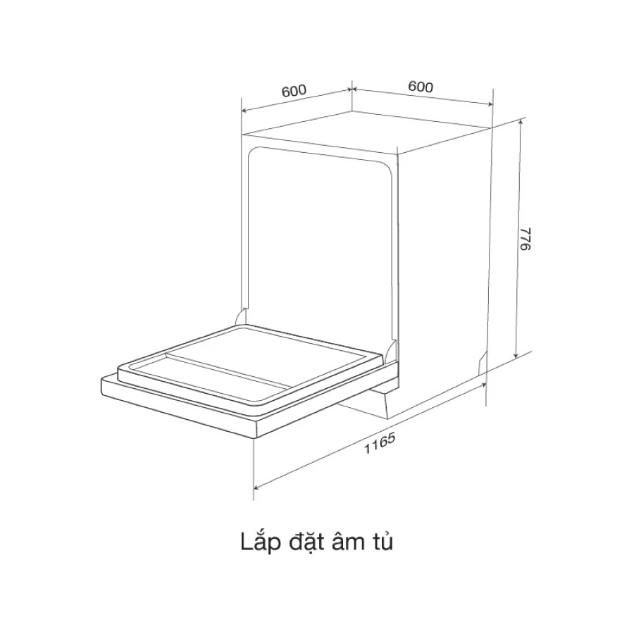 Máy rửa chén độc lập malloca 5035td