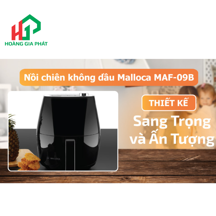 Nồi chiên không dầu Malloca MAF-09B