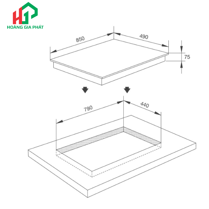 Bếp gas 3 vùng nấu MALLOCA AS 9603B