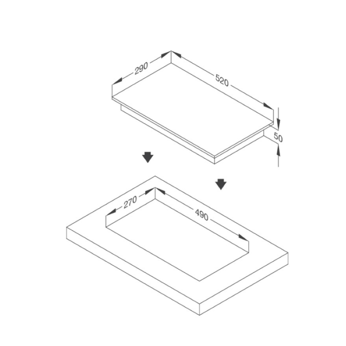 Bếp hồng ngoại domino 1 vùng nấu MALLOCA MDR 301