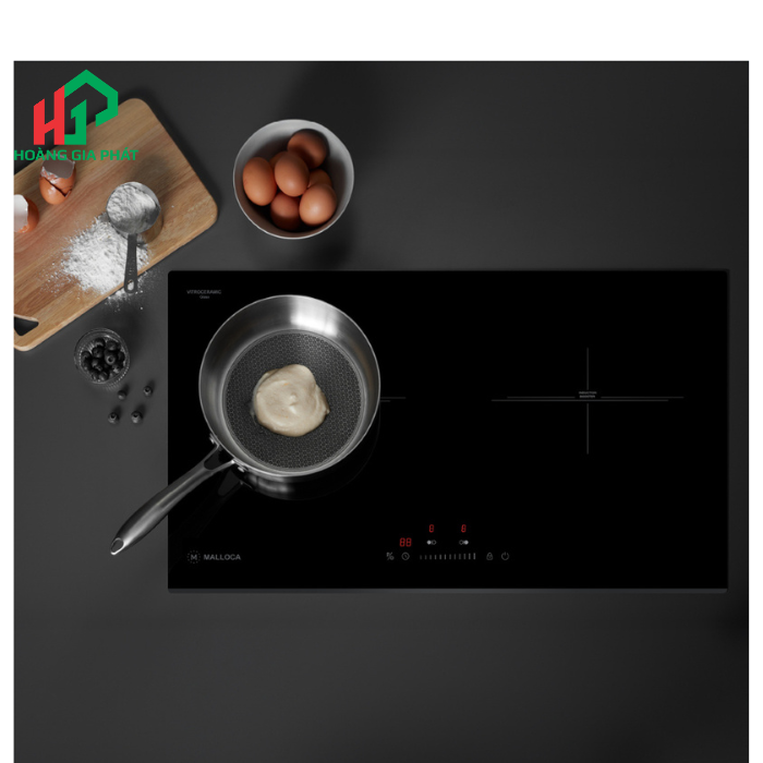 Bếp kính âm 1 điện 1 từ Malloca MH732IRN