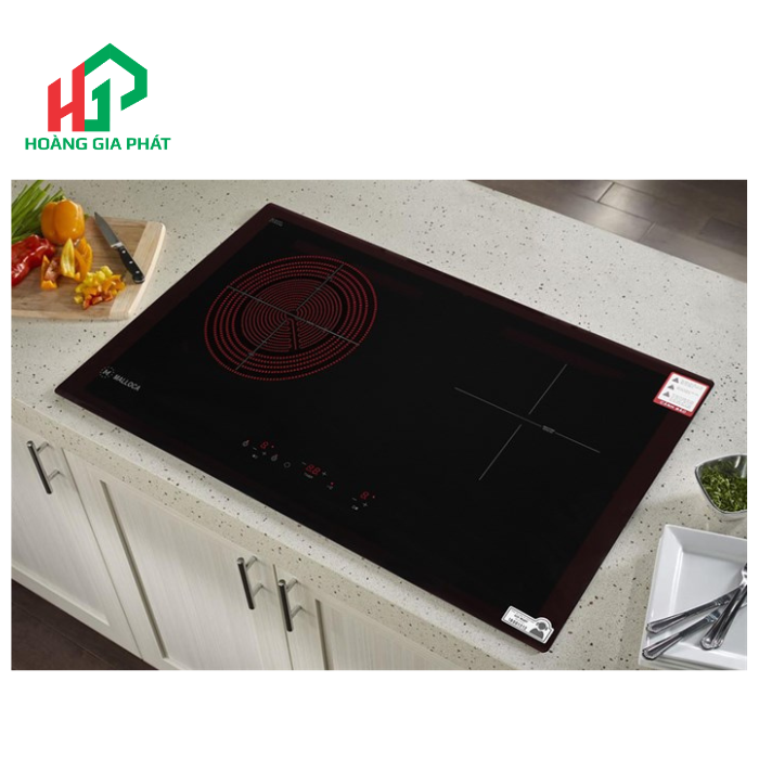 Bếp kính âm 1 điện 1 từ Malloca MIR 772