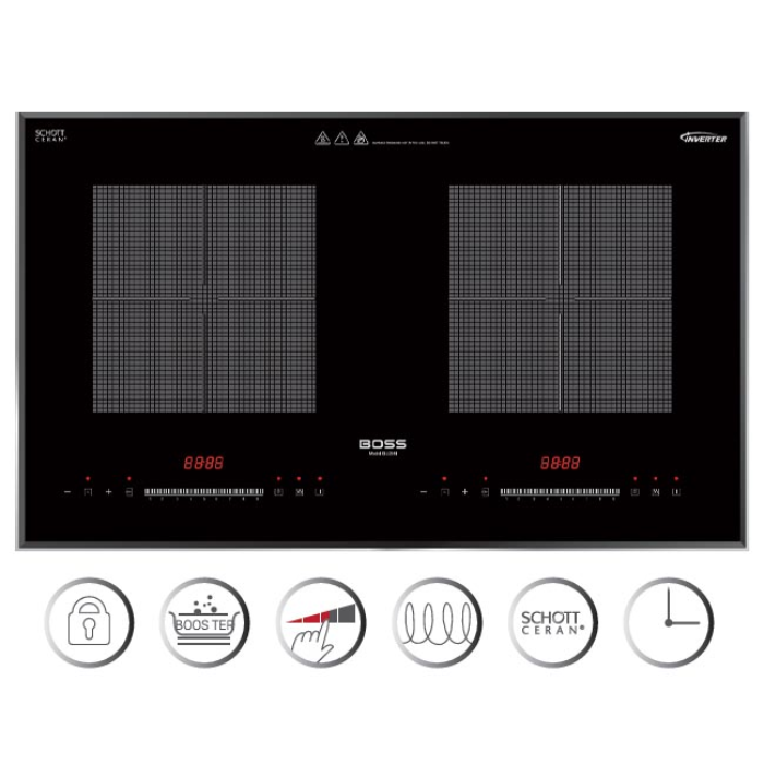 Bếp Từ 2 Vùng Nấu BOSS BIJ268I