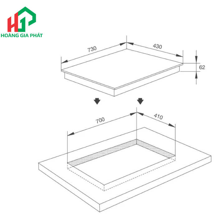 Bếp từ 2 vùng nấu MALLOCA MH-7320 I
