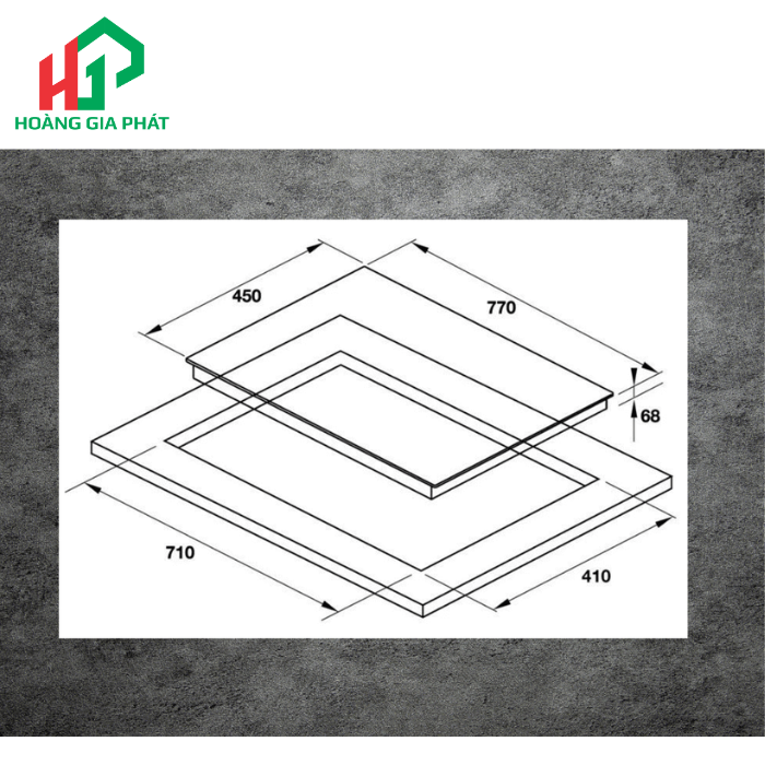 Bếp từ 3 vùng nấu Hafele 536.01.905