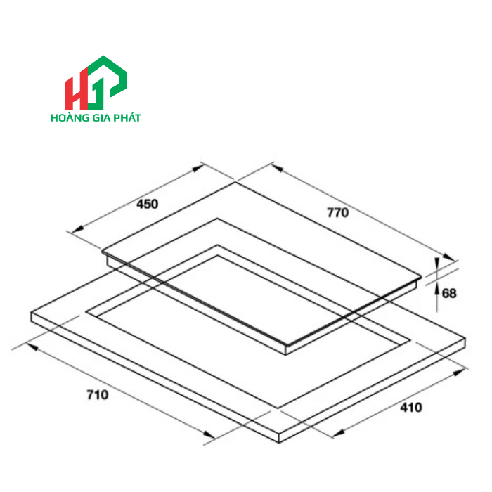 Bếp từ kết hợp điện 3 vùng nấu HAFELE 536.61.705\