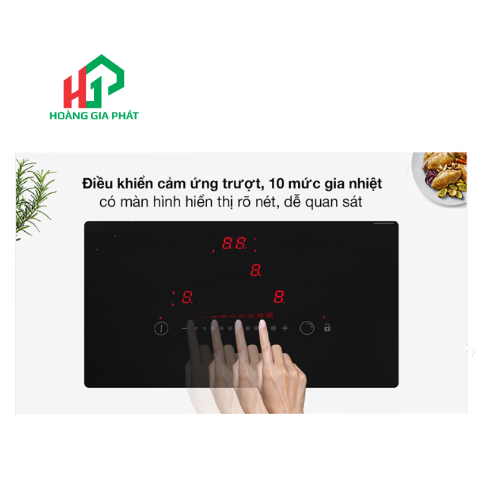 Bếp từ kết hợp điện 3 vùng nấu HAFELE 536.61.705