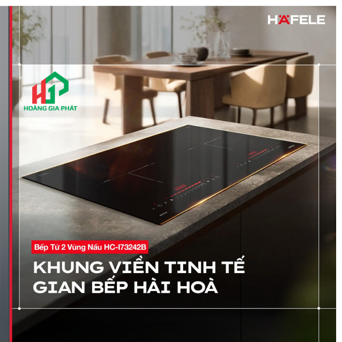 Bếp từ lắp âm 2 vùng nấu Hafele 536.61.857