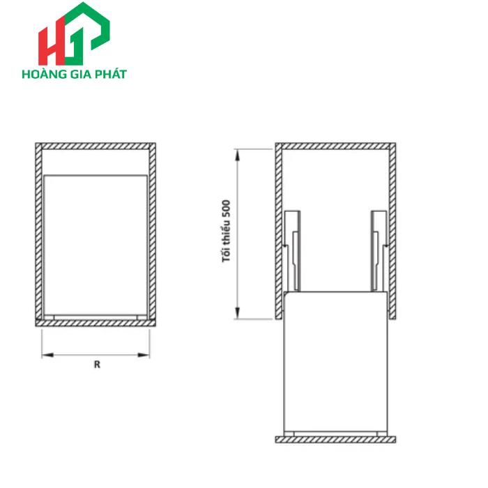 Bộ rổ gia vị Hafele 549.20.020 400mm