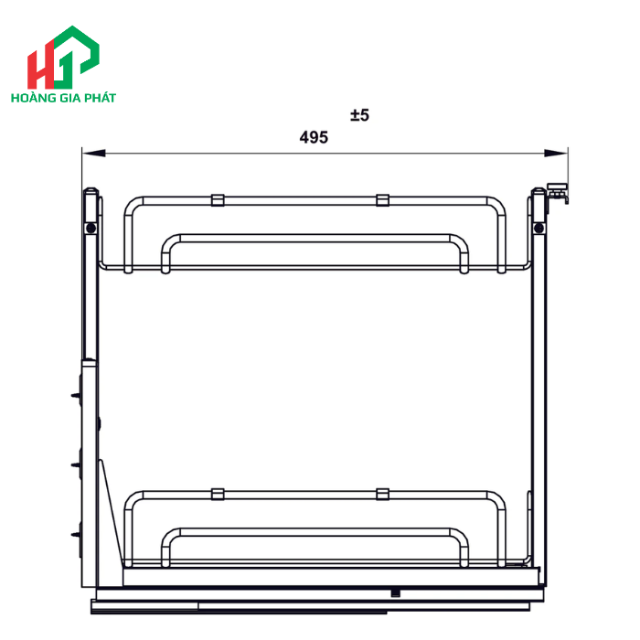 Rổ gia vị HAFELE 547.10.065 -400MM