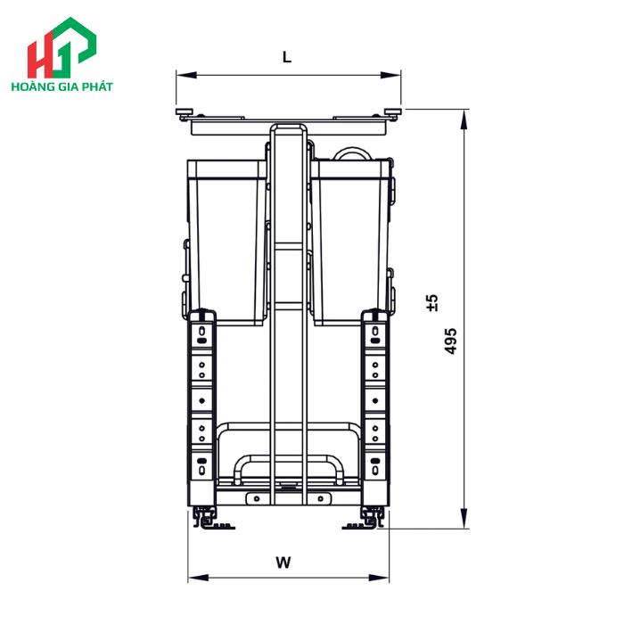 Rổ gia vị HAFELE 547.11.003-300MM