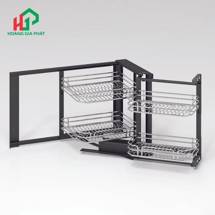 Rổ góc nan Ovan Hafele 548.21.032-Mở Trái