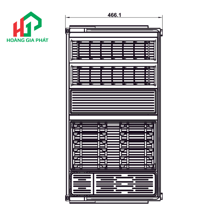 Rổ kéo trên cho bát đĩa HAFELE  545.14.307- 700mm