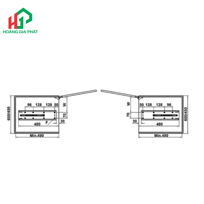  Rổ 6 tầng Hafele 548.65.842 450mm