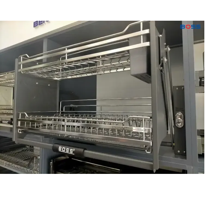  Giá Bát Đĩa Di Động BOSS Inox 304 Mờ BDVIP 8119