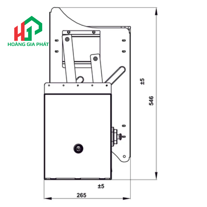 Phụ kiện rổ nâng hạ Hafele 504.71.074 700MM