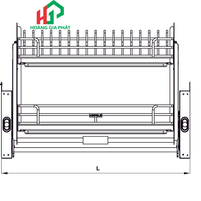 Phụ kiện rổ nâng hạ Hafele 504.71.075 900mm