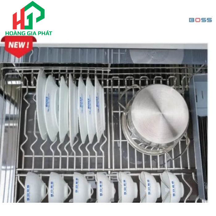 Giá Xoong Nồi Kết Hợp Bát Đĩa BOSS Nan Oval BDVIP 8647