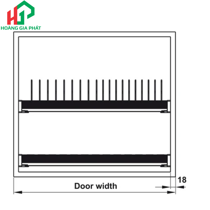 Rổ bát đĩa Hafele PRESTO có khung 544.40.013 800mm