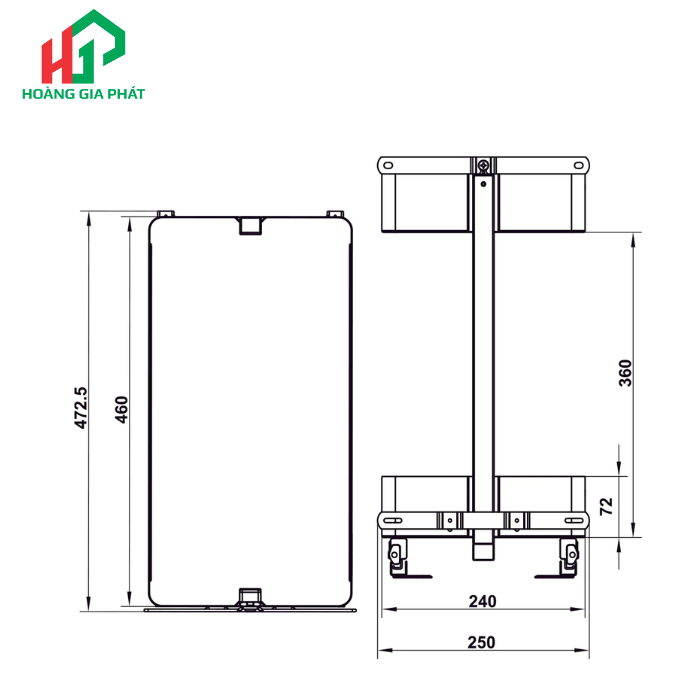 Rổ gia vị HAFELE 545.14.324- 400mm
