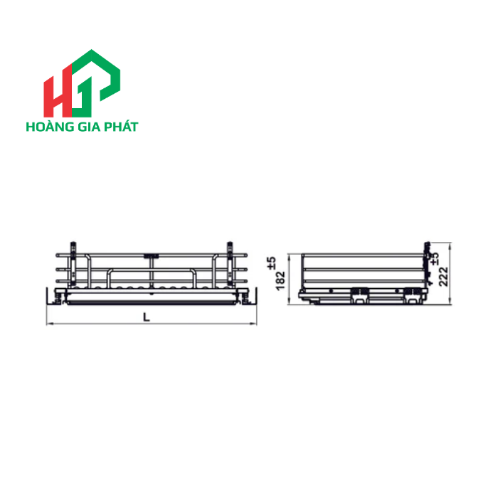 Rổ xoong nồi Hafele 549.04.056 800 mm