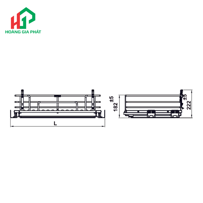 Rổ xoong nồi Hafele 549.04.057- 900mm