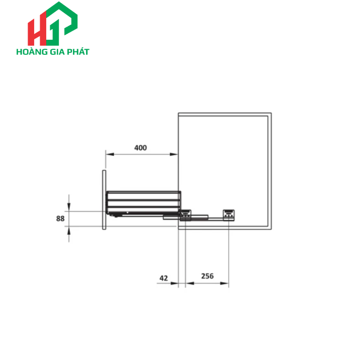   Rổ xoong nồi Hafele 549.08.033 800mm